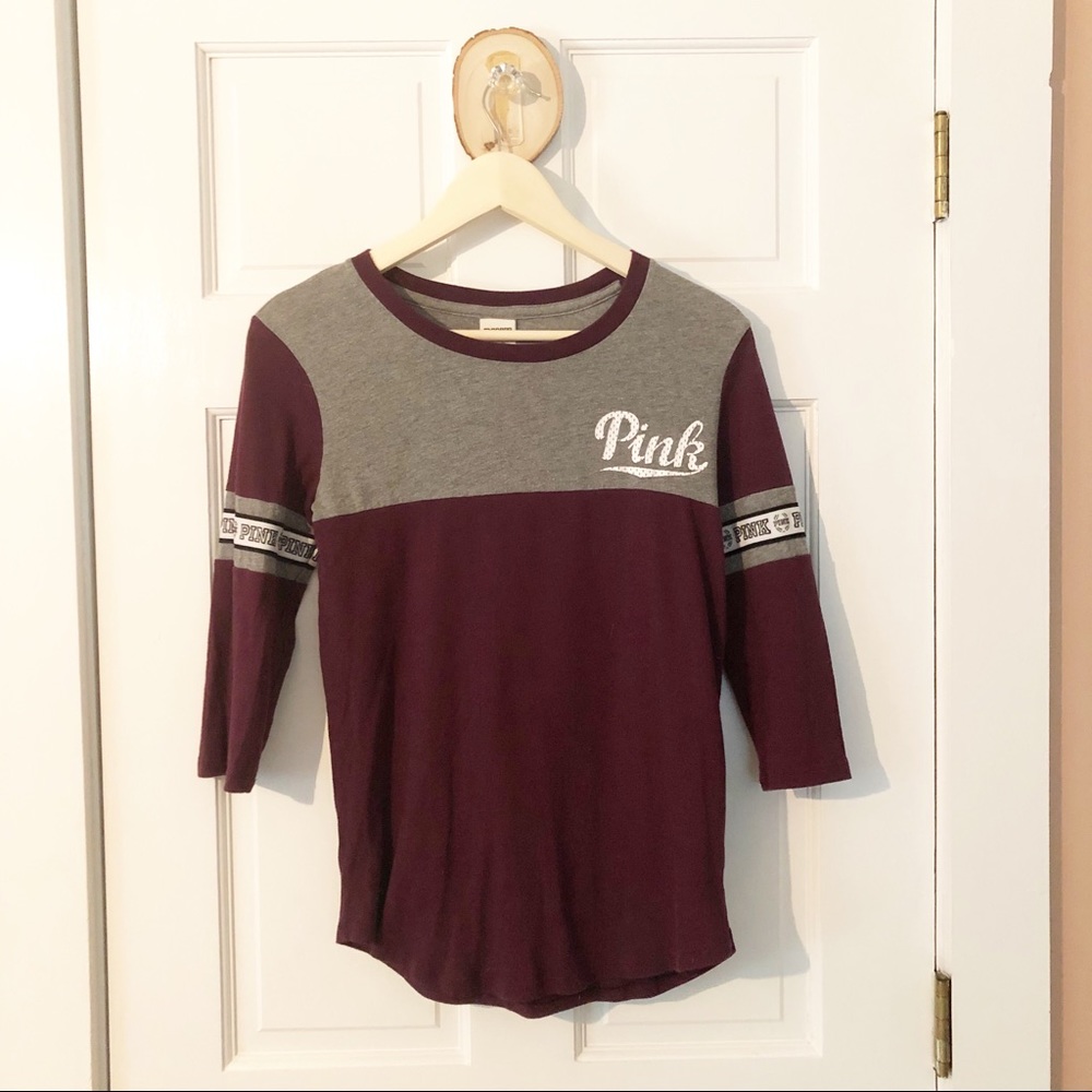 PINK Victoria Secret Raglan Tee Size XS